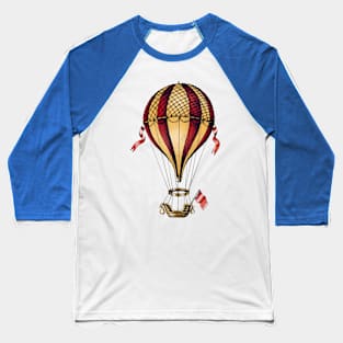 Vintage Balloon Illustration Baseball T-Shirt